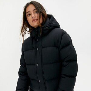 TNA The Super Puff Jacket Small Black Coat SEE DESCRIPTION